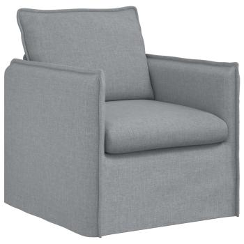 Sofa Set 2 stk. Hellgrau Stoff