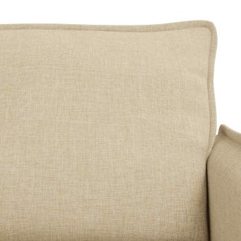 ARDEBO.de - Sofa 140cm 2 pcs Creme Metall