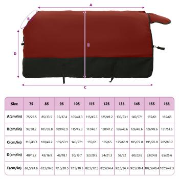 ARDEBO.de - Pferdedecke Dunkelgrün und Schwarz 75 cm Polyester
