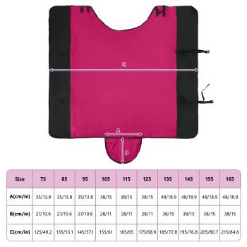 Pferdedecke Rosa und Schwarz 135 cm Polyester