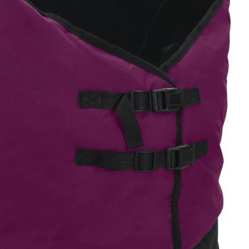 Pferdedecke Dunkelgrün und Schwarz 145 cm Polyester