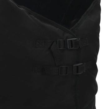 Pferdedecke Dunkelgrün und Schwarz 155 cm Polyester