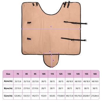 Pferdedecke Cappuccino 75 cm Polyester