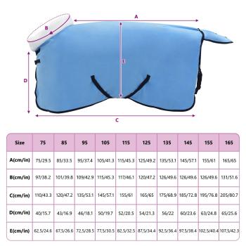 Pferdedecke Volles Aqua 115 cm Polarfleece