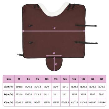 Pferdedecke Volles Dunkelbraun 105 cm Polarfleece