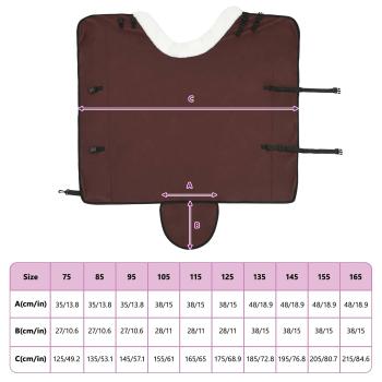 Pferdedecke Volles Dunkelbraun 165 cm Polarfleece