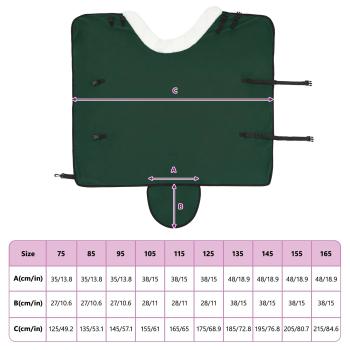 Pferdedecke Dunkelgrün 85 cm Polarfleece