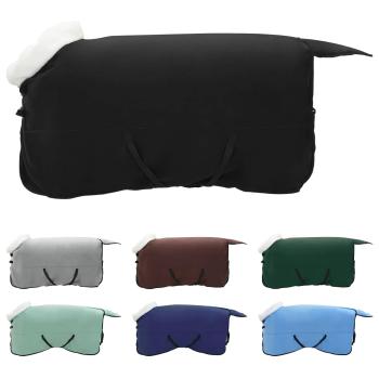 Pferdedecke Schwarz 155 cm Polarfleece