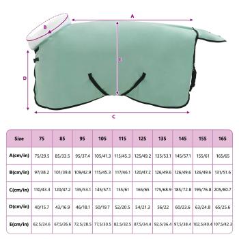 Pferdedecke Dunkelgrün 85 cm Polarfleece