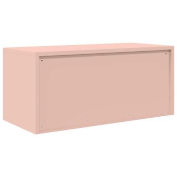 ARDEBO.de - Aufbewahrungsschrank Rosa 90 x 40 x 40 cm Kaltgewalzter Stahl