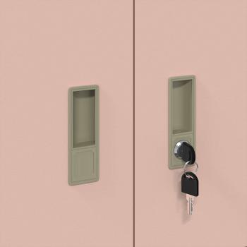 Aufbewahrungsschrank Rosa 90 x 40 x 40 cm Kaltgewalzter Stahl