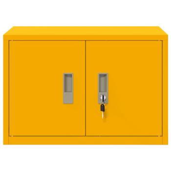 Aufbewahrungsschrank mit Speicher Senfgelb 60 x 40 x 40 cm