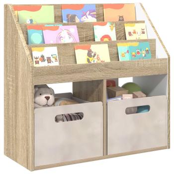 ARDEBO.de - Kinderregal Sonoma-Eiche 72,5 x 29,5 x 69 cm Holzwerkstoff