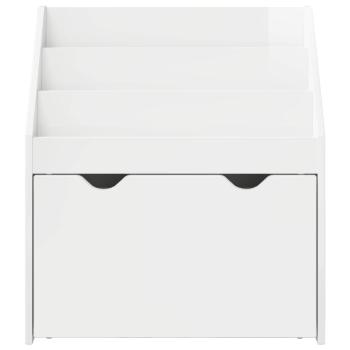 Kinderregal Hochglanz Weiß 60 x 29,5 x 69 cm Holzwerkstoff