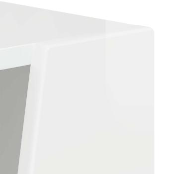 Seitenregal Hochglanz Weiß 33 x 32 x 70,5 cm Holzwerkstoff