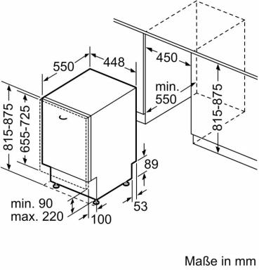 Bosch SPV6EMX09E Serie 6 Vollintegrierter Geschirrspüler, 45 cm breit, 10 Maßgedecke, AquaStop, HomeConnect, Vario Schublade Pro, TimeLight