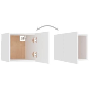 10-tlg. TV-Schrank-Set Weiß Holzwerkstoff