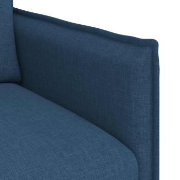 Sofa 120cm 2 pcs Blau Metall
