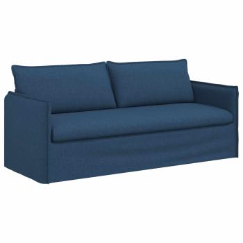 Sofa Set 2 stk. Blau Stoff
