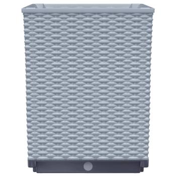 Pflanzkübel 4 Stk. Hellgrau 30x30x37 cm Polypropylen