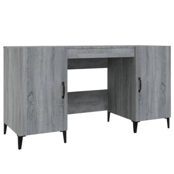 Schreibtisch Grau Sonoma 140x50x75 cm Holzwerkstoff