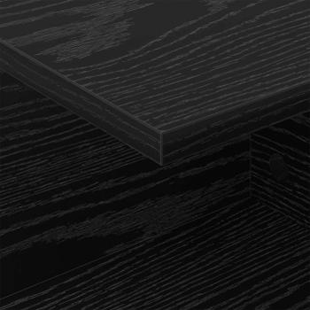 Nachttisch 2 pcs Schwarz Eichen-Optik 40 x 30 x 25 cm