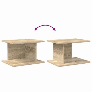 Nachttisch 2 pcs Sonoma-Eiche 40 x 30 x 25 cm Holzwerkstoff
