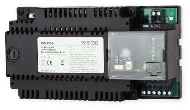 SIEDLE SET CLAB 850-2 E/W Audio-Set Classic Edelstahl