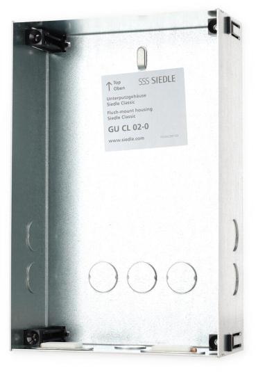 SIEDLE SET CLAB 850-2 E/W Audio-Set Classic Edelstahl