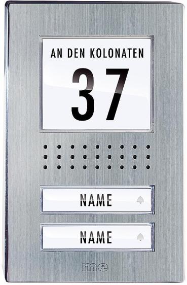 ARDEBO.de M-E Vistadoor ADV 120.1 EG Außenstation, Aufputz, 2-Familienhaus (40932)