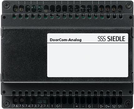 ARDEBO.de Siedle DCA612-0 DoorCom-Analog, 1+n, schwarz (200030430-00)