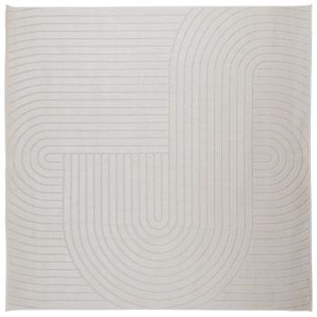 Bereichsteppiche Quadratisch Creme 200 x 200 cm