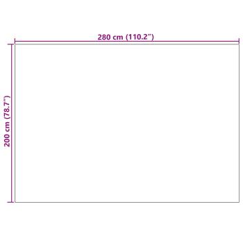 Bereichsteppiche Rechtwinklig Beige 280 x 200 cm