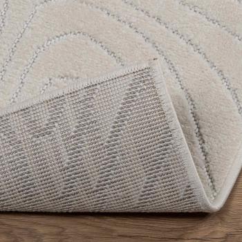 Innen- und Außenteppich PALMERAS Creme 200 x 80 cm Polyester