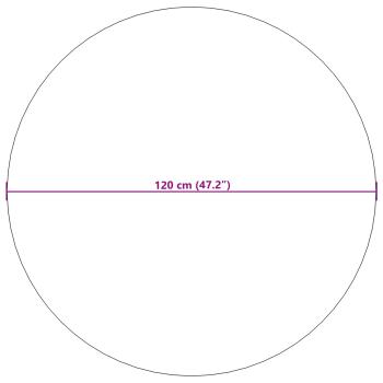 Bereichsteppiche Rund PALMERAS Creme Ø 120 CM Polyester