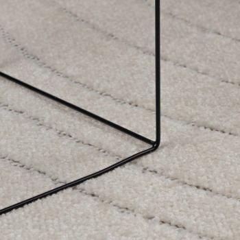 Bereichsteppiche Rund PALMERAS Creme Ø 120 CM Polyester