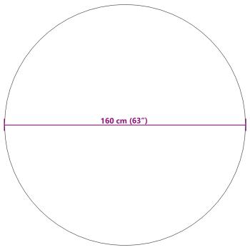 ARDEBO.de - Bereichsteppiche Rund Creme Ø 160 CM