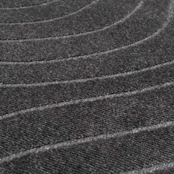 Bereichsteppiche Rund PALMERAS Anthrazit Ø 160 CM Polyester