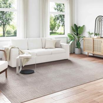 ARDEBO.de - Bereichsteppiche Rechtwinklig Creme und Taupe 340 x 240 cm