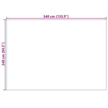 Bereichsteppiche Rechtwinklig Creme 340 x 240 cm