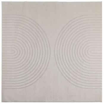 Bereichsteppiche Quadratisch Creme 120 x 120 cm