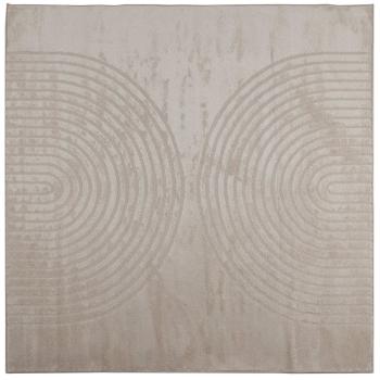 Bereichsteppiche Quadratisch Beige 120 x 120 cm