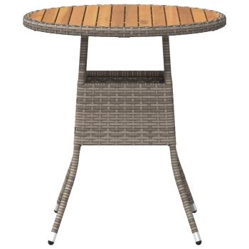 Esstisch für das Dinner Grau und Akazie 70 x 70 x 73 cm