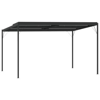 Pavillon mit Dach Anthrazit 4x3x2,5 m Aluminium und Stahl