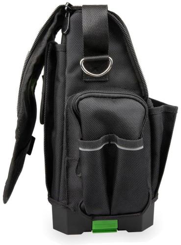 Wago 206-3000 Werkzeugtasche, leer, kompatibel zu L-BOXX Micro und Mini, Kapazität 12 kg, schwarz