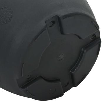 Blumentöpfe 6 pcs Schwarz Ø 26 x 21,5 cm Kunststoff