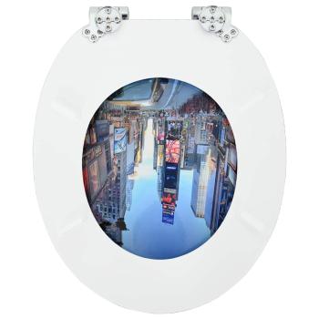 Toilettensitz 2 pcs Mehrfarbig 43,8 x 37,8 cm MDF-Platte