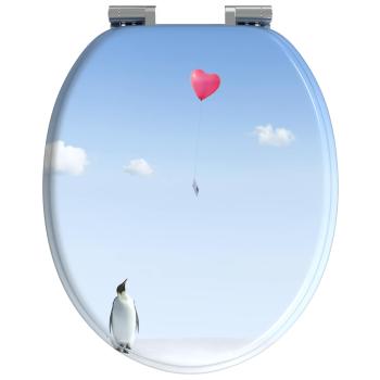 Toilettensitz 2 pcs Blau 43,8 x 37,8 cm MDF-Platte