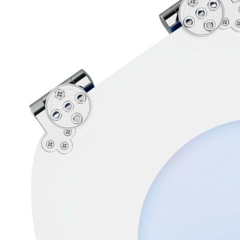 Toilettensitz 2 pcs Blau 43,8 x 37,8 cm MDF-Platte