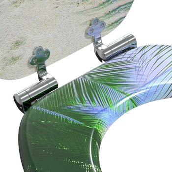 Toilettensitz 2 pcs Grün 43,8 x 37,8 cm MDF-Platte